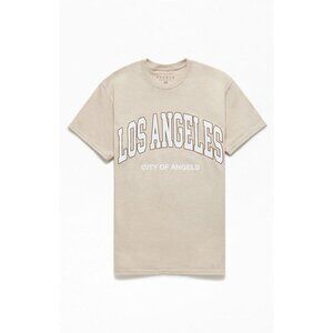 NWT Size Large Men’s PacSun Cream Color Los Angeles Graphic Tee Summertime